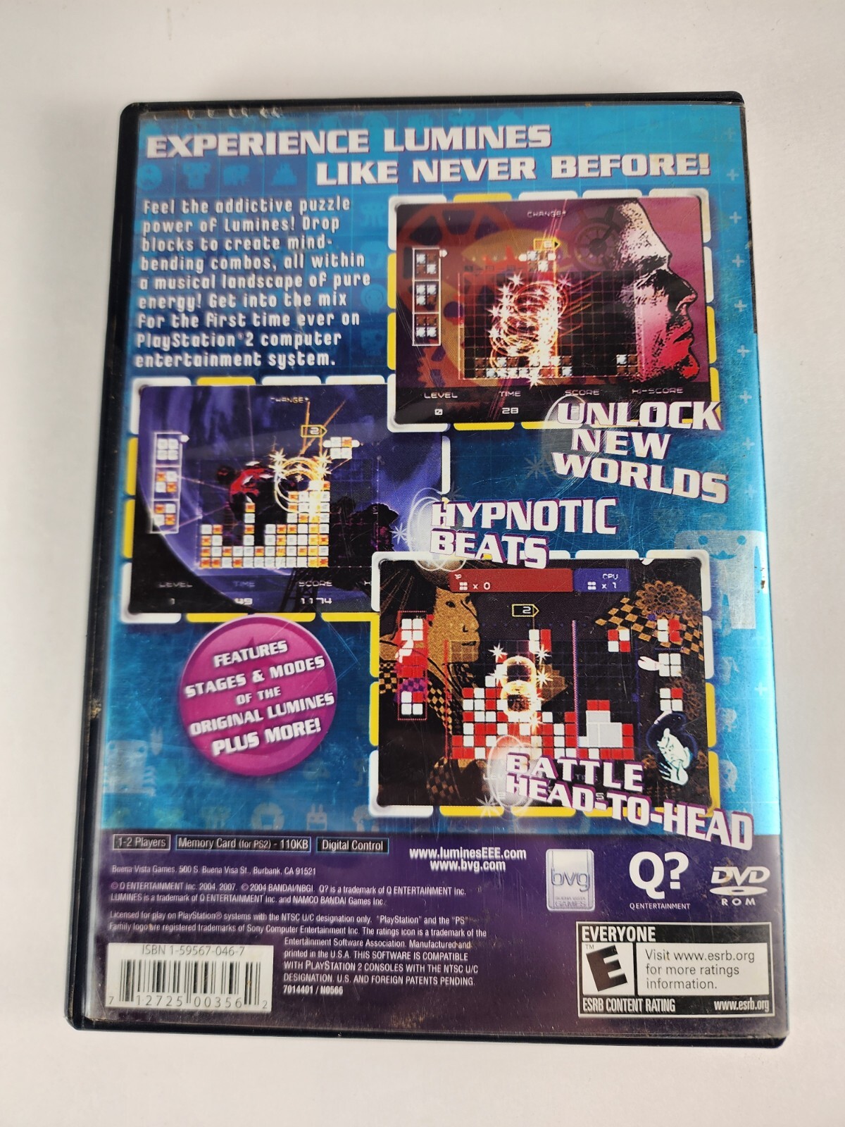 Lumines Plus (Sony PS2) Complete Tested Working CIB VGC