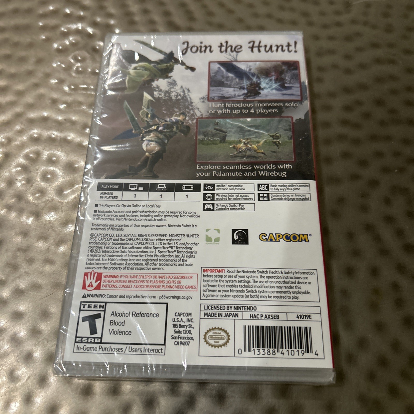 Monster Hunter Rise – Nintendo Switch (BRAND NEW SEALED)
