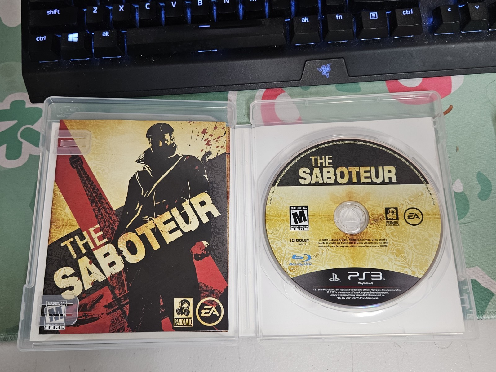 The Saboteur Sony PlayStation 3 PS3 COMPLETE CIB FREE SHIPPING **USA SELLER**