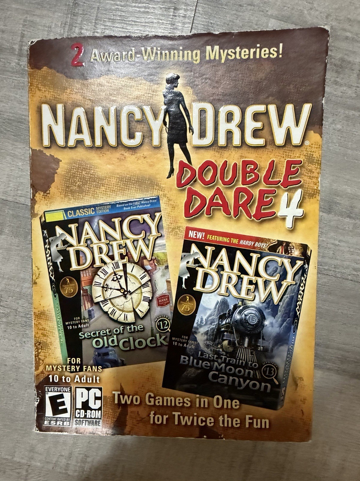 Nancy Drew Double Dare 3 & 4 PC Games Lot Tested Complete Shadow Ranch Blackmoor