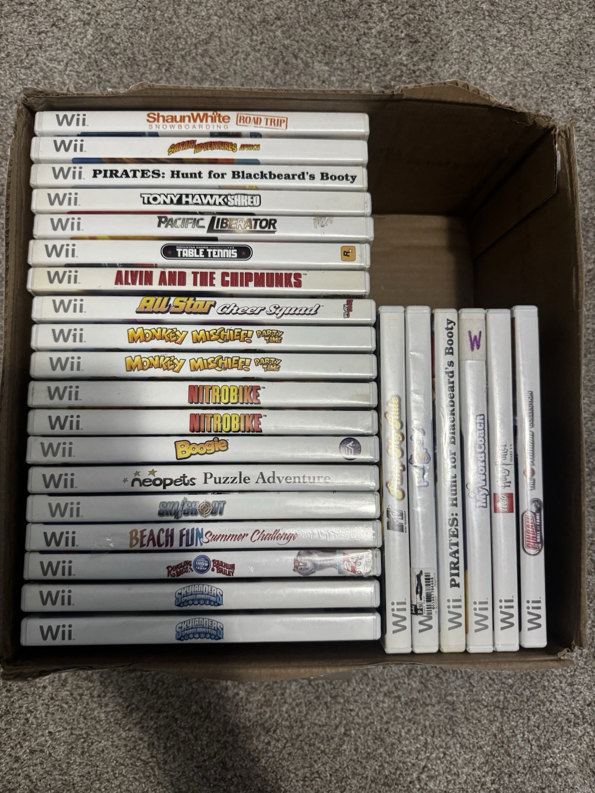 Huge Wii Game Lot of 25 Lego Harry Potter, Tony Hawk, Skylanders, Kids & Family