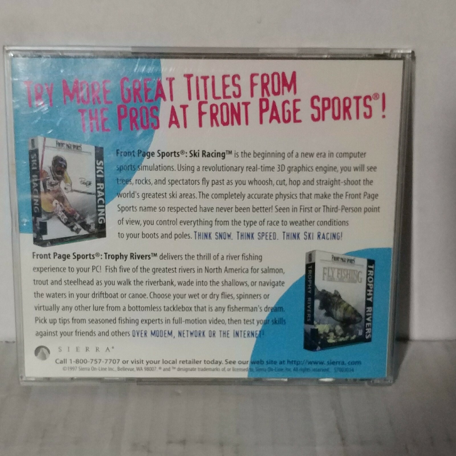 FrontPage Sports-Football Pro 98-Sierra Games-PC CD Rom-Dan Marino