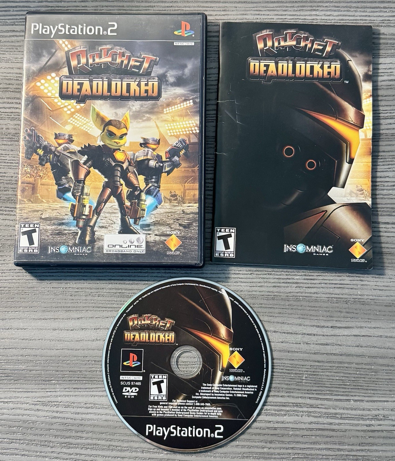 Ratchet Deadlocked for the Sony Playstation 2 – CIB – w/ Manual