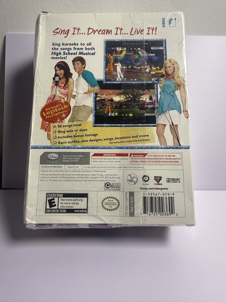 High School Musical Sing It! With Microphone Nintendo Wii Wii Complete + Manual