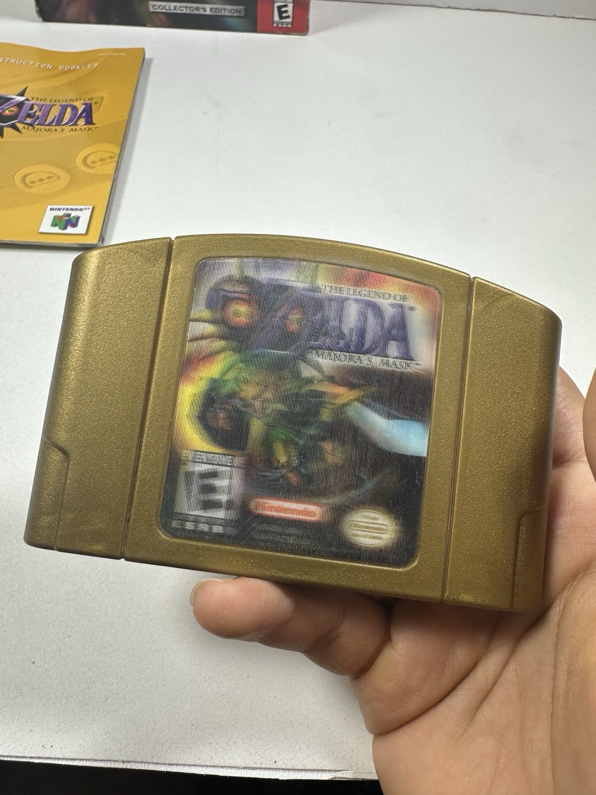 Zelda Majora’s Mask Collector’s Edition N64 Gold Cart CIB Tested