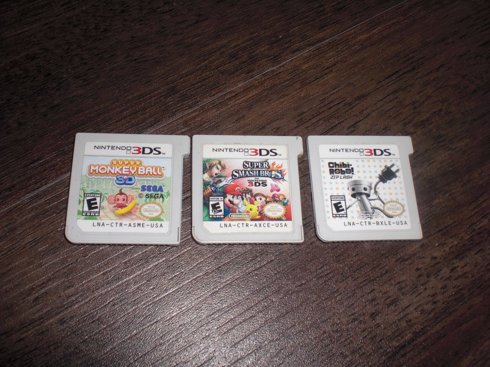 Super Smash Bros Brothers Super Monkey Ball 3D Chibi-Robo Zip Lash Nintendo 3DS