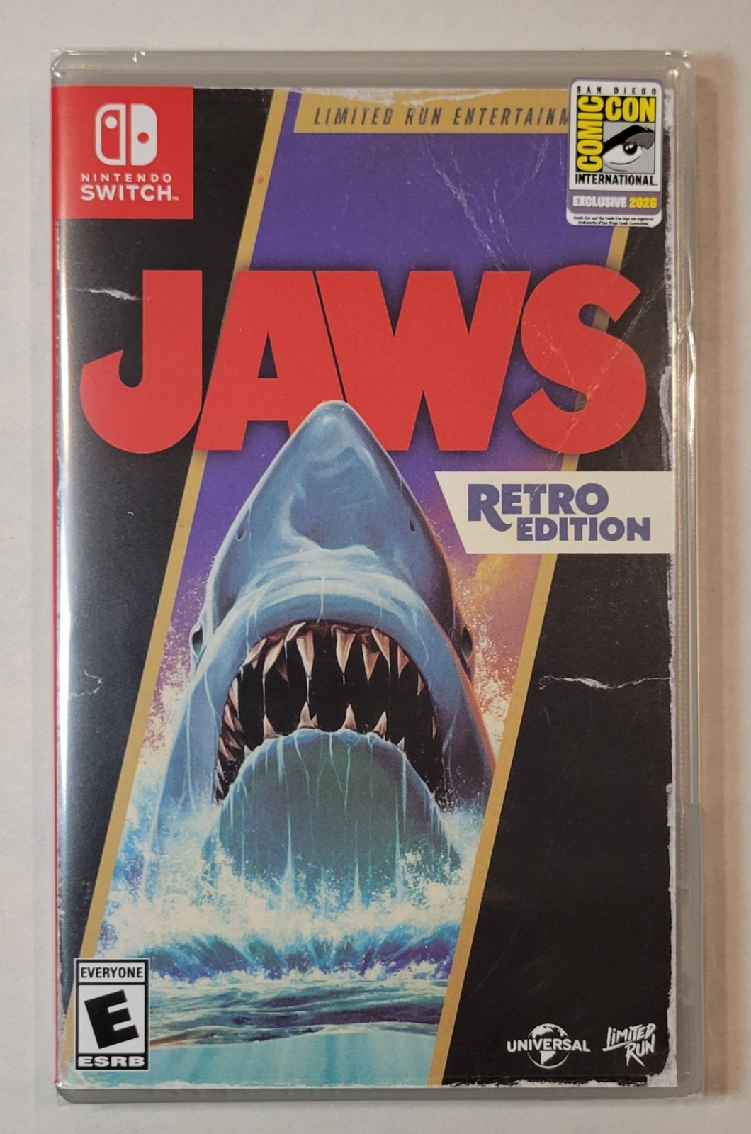 2026 SDCC Limited Run Jaws Retro Edition Nintendo Switch #316 Con Exclusive New