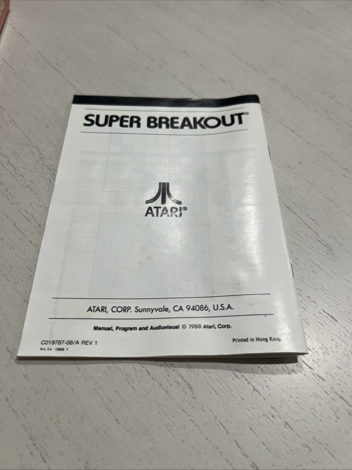 Super Breakout (Atari 2600, 1978) CIB Complete Mint