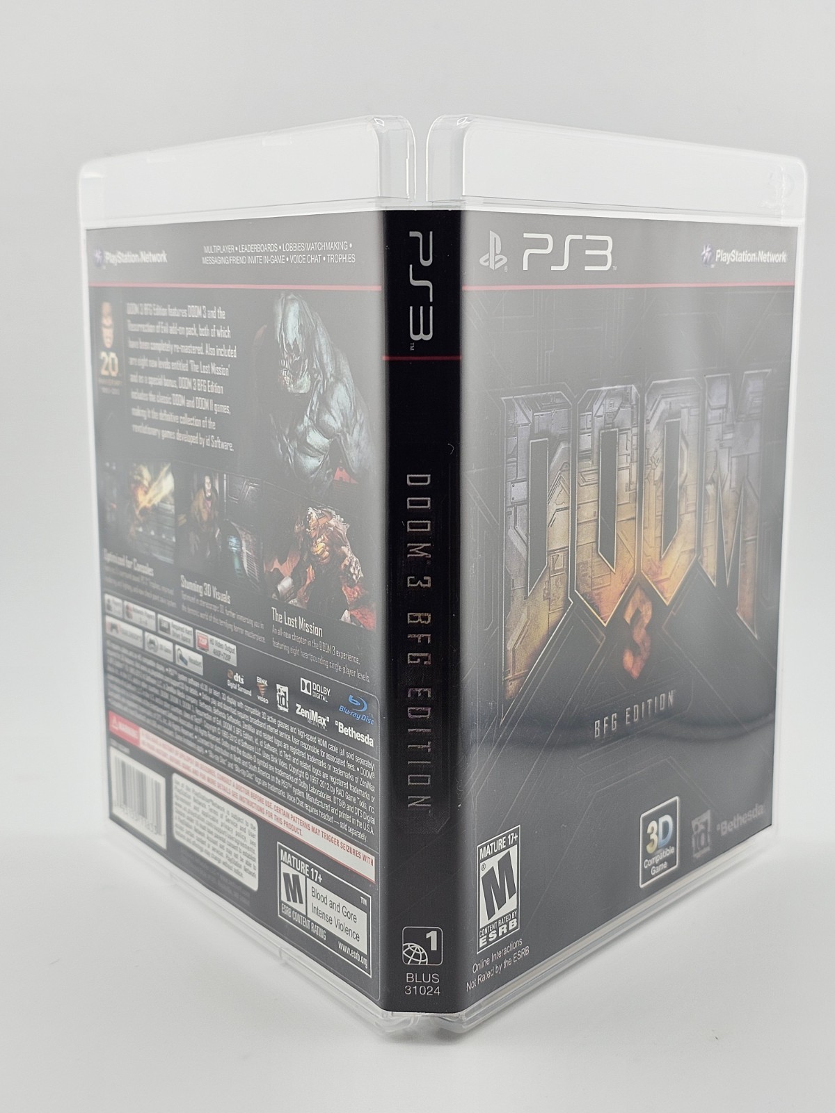 Sony Playstation 3 PS3 Doom 3 BFG Edition CIB Cleaned & Tested