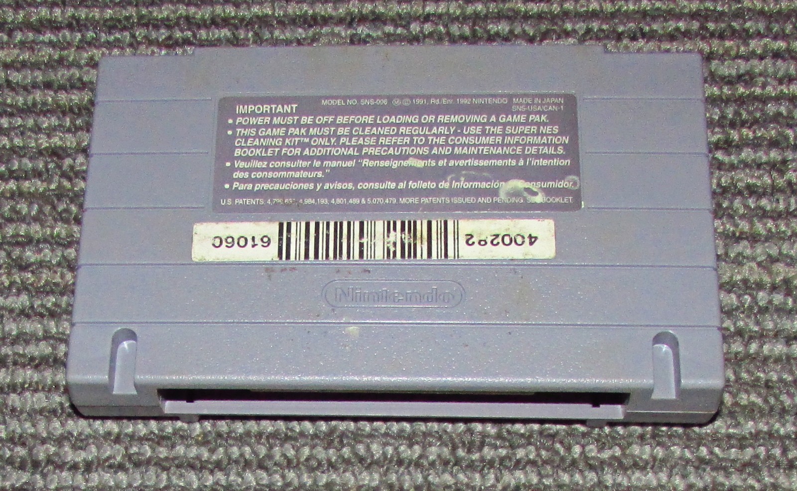 Super Slam Dunk for Super Nintendo SNES Authentic Fast Shipping