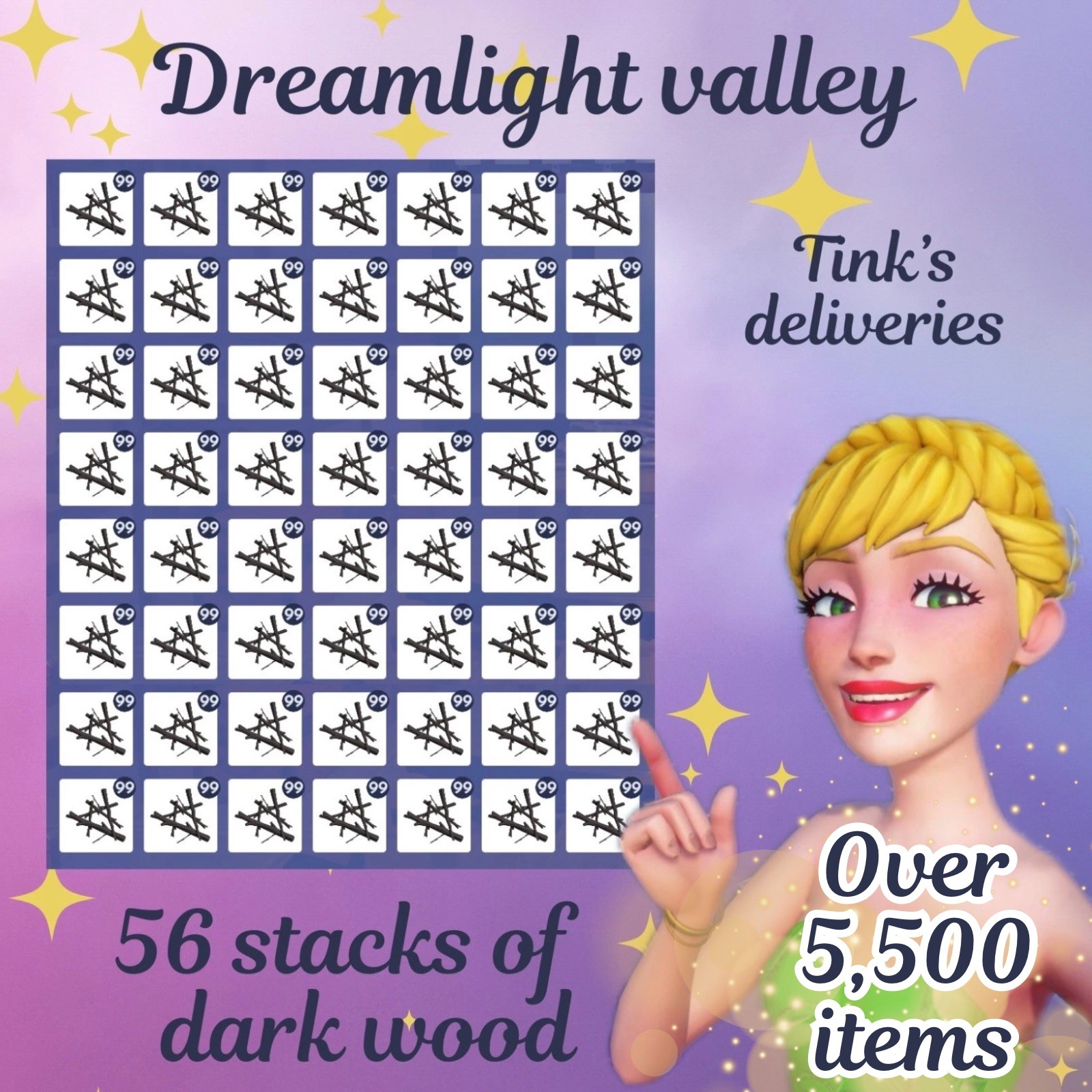 Dreamlight Valley Resources 💕 Dark Wood Pack