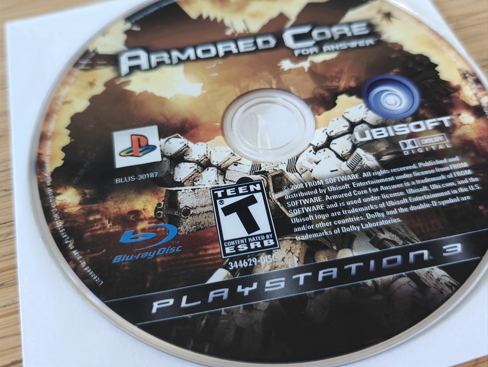 Ubisoft Armored Core: For Answer PlayStation 3 Disk Only