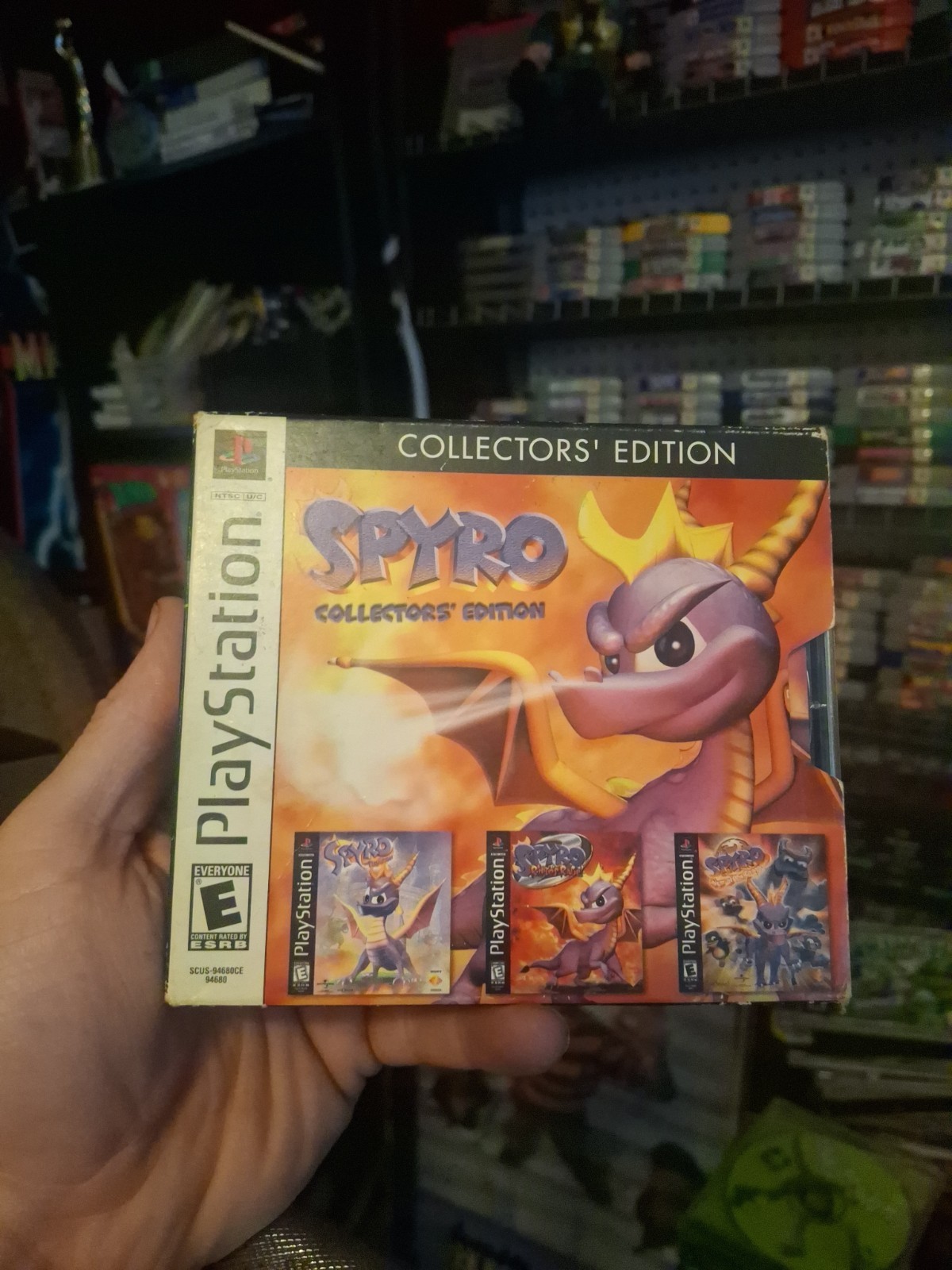 Playstaion 1 Spyro Collectors Edition Set Year Of The Dragon,raptor Rage,stdrag