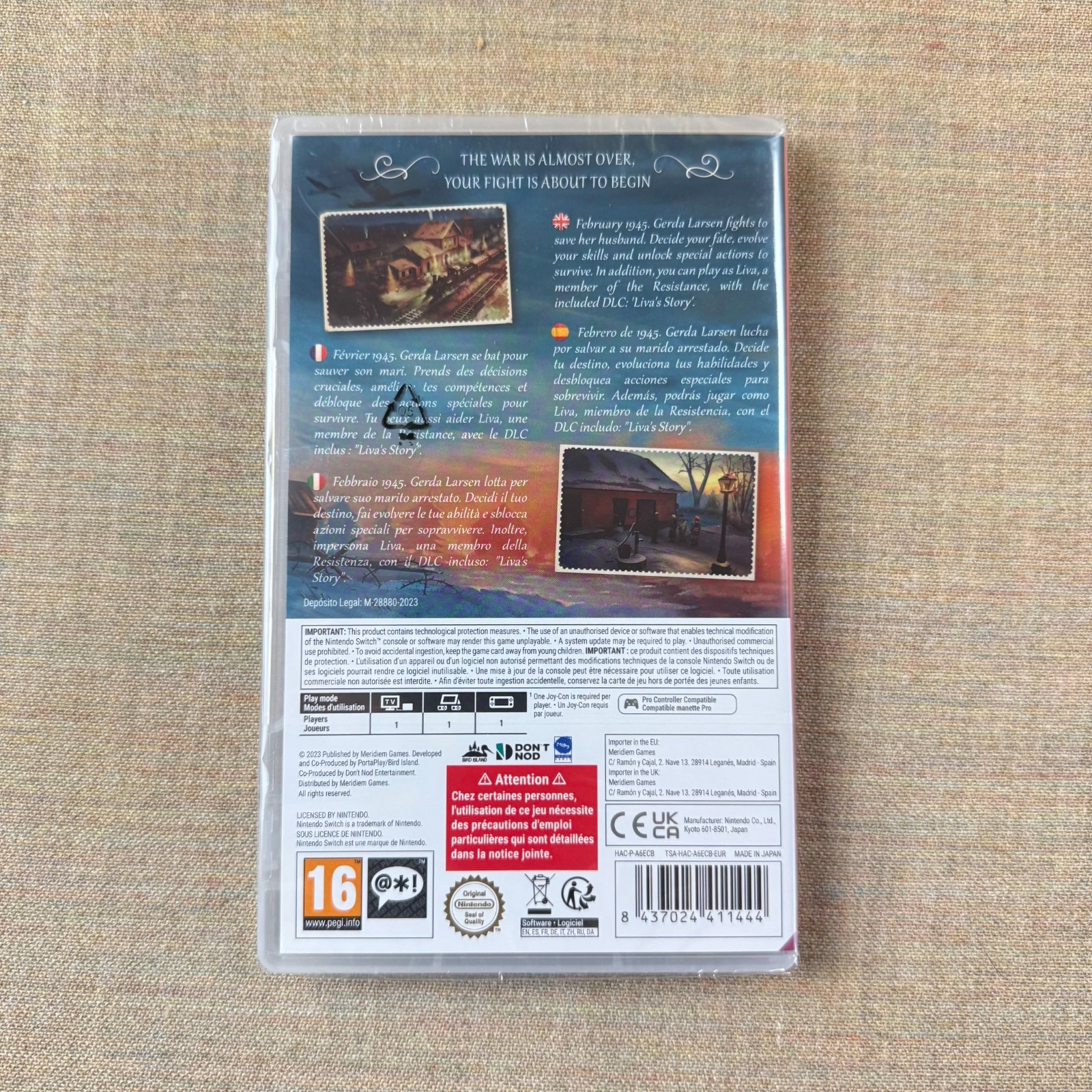 Gerda A Flame in Winter Nintendo Switch PAL Sealed Region Free RPG