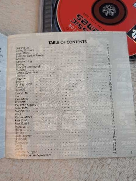 Activision Classics 30 Games Atari 2600 Collection Playstation PS1 Disc Manual
