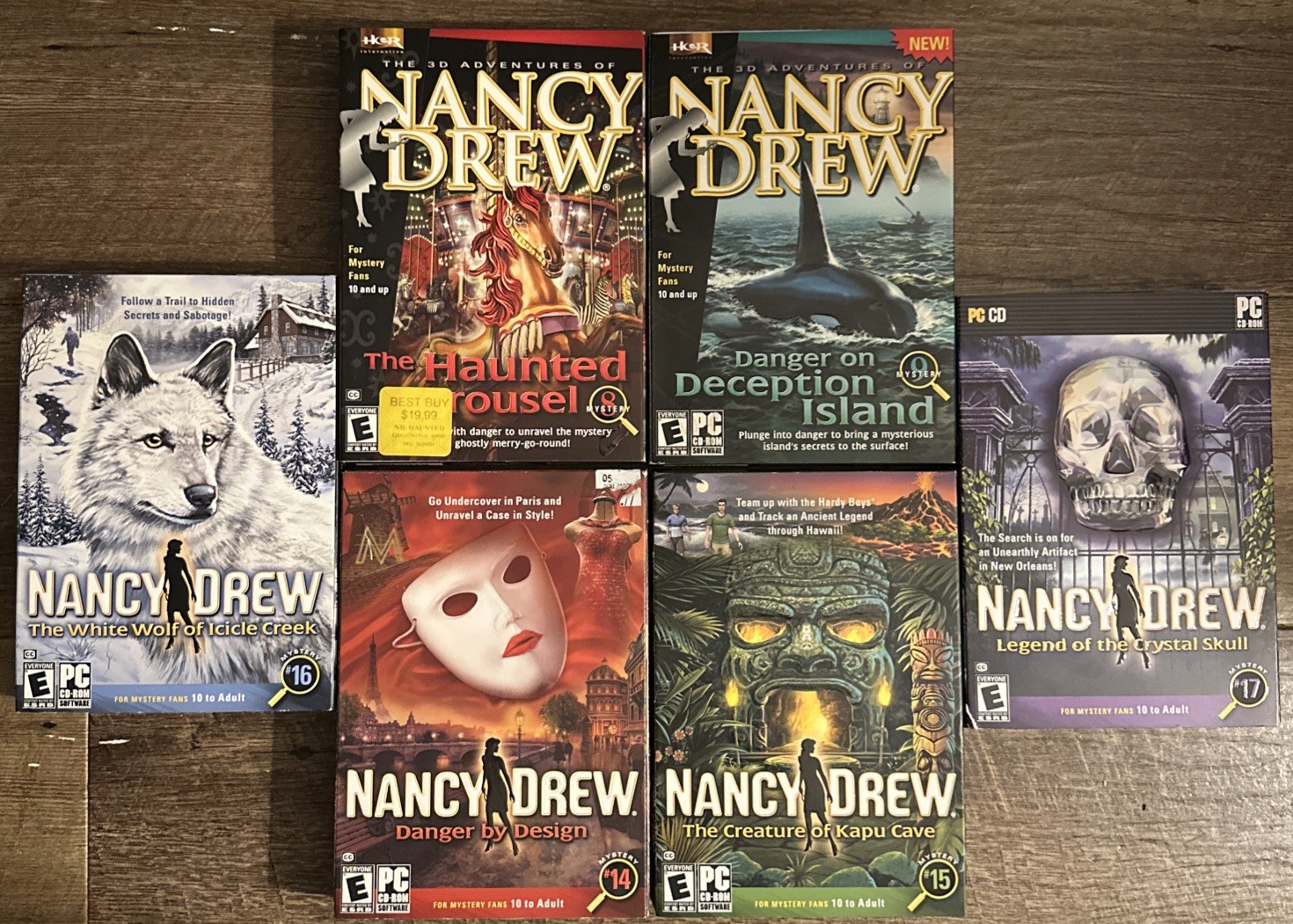 Brand New Sealed CIB Nancy Drew PC Gaming Lot CD ROM Games Her Interactive