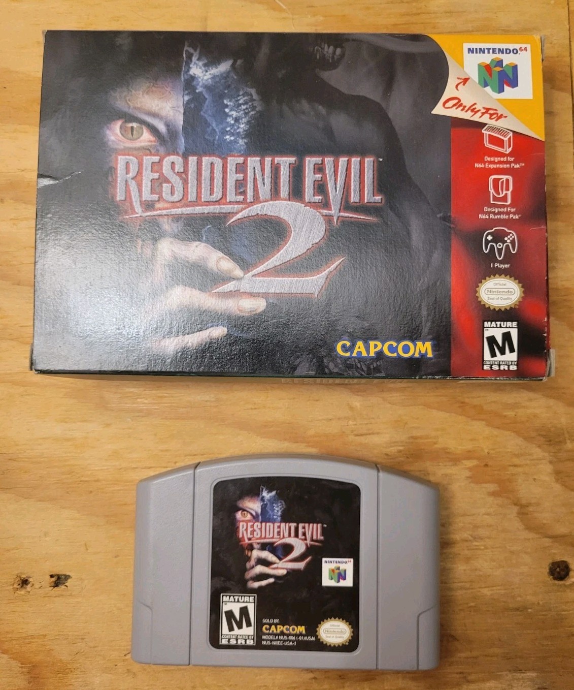 No Manaul/inserts – Boxed Resident Evil 2 (Nintendo 64, 1999)