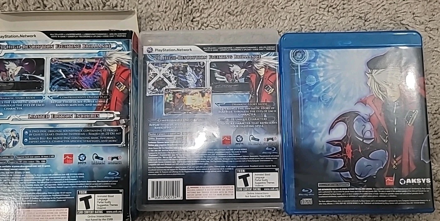 BlazBlue: Calamity Trigger – Limited Edition Sony PlayStation 3, 2009 Fast Ship