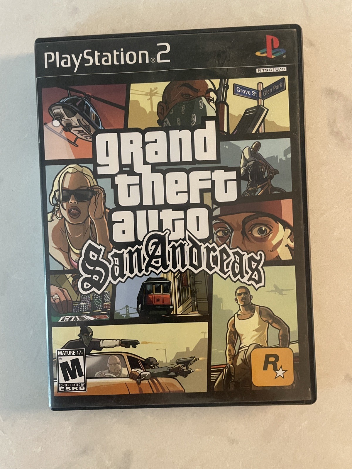 Grand Theft Auto: San Andreas PS2 2004 First Print Unedited