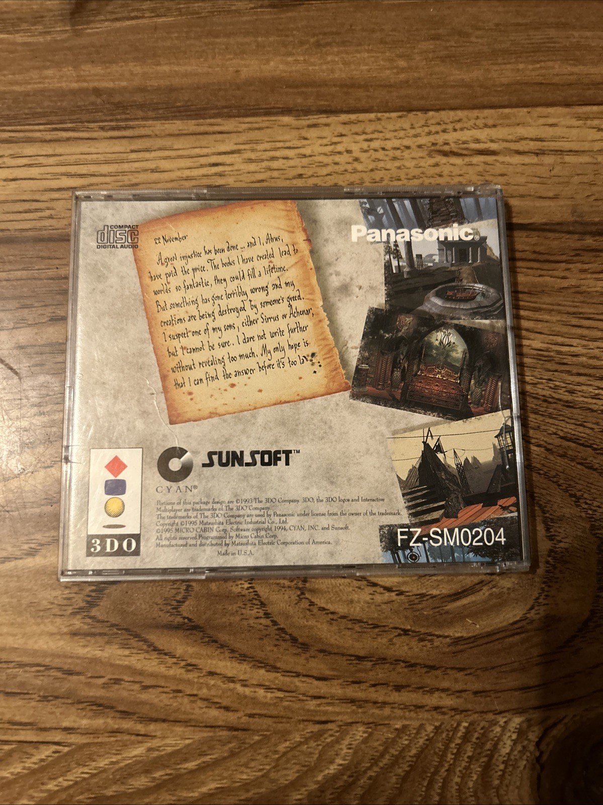 Myst Panasonic 3DO, 1995 – 3DO CD Video Game