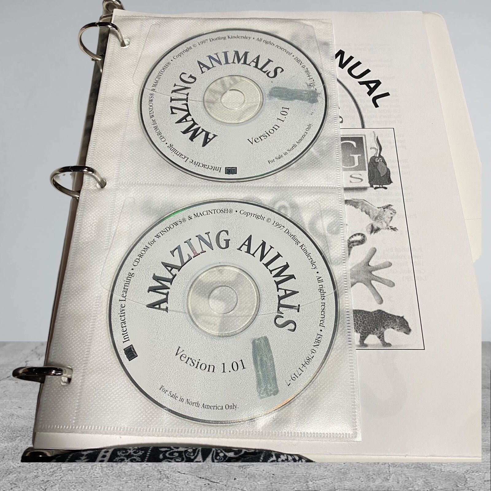 Amazing Animals Activity Center Notebook Work Sheets CD-ROM Interactive Learning