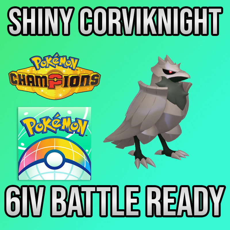 ✨6IV SHINY Corviknight Battle Ready🚀 POKEMON HOME✨Pokemon Champions✨