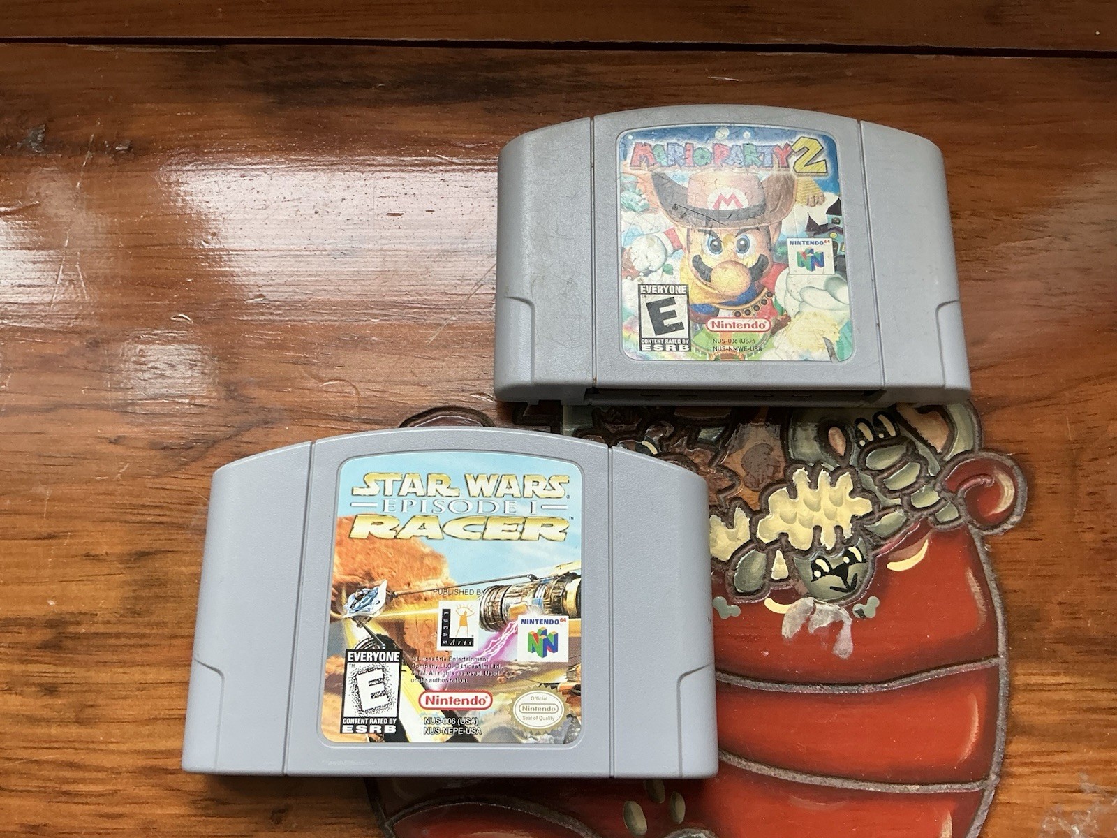 Nintendo 64 mario party 2 star wars racers game games lot n64