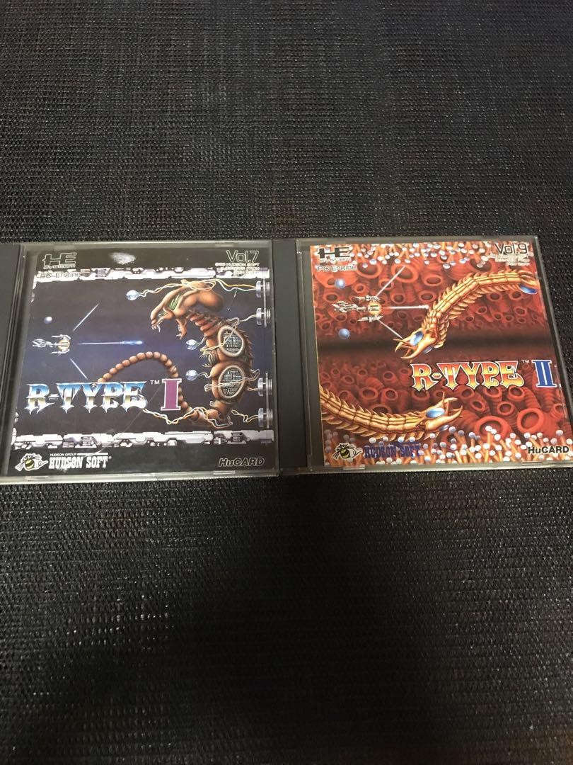 R-TYPE 1 + 2 SET PC Engine HuCARD NEC HUDSON SOFT Tested NTSC-J Shooting hu P 40