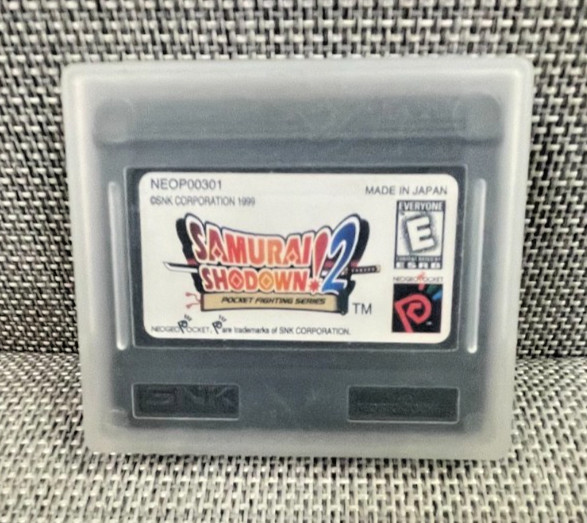 Samurai Shodown 2 Neo Geo Pocket Color Cart with protective case Authentic!