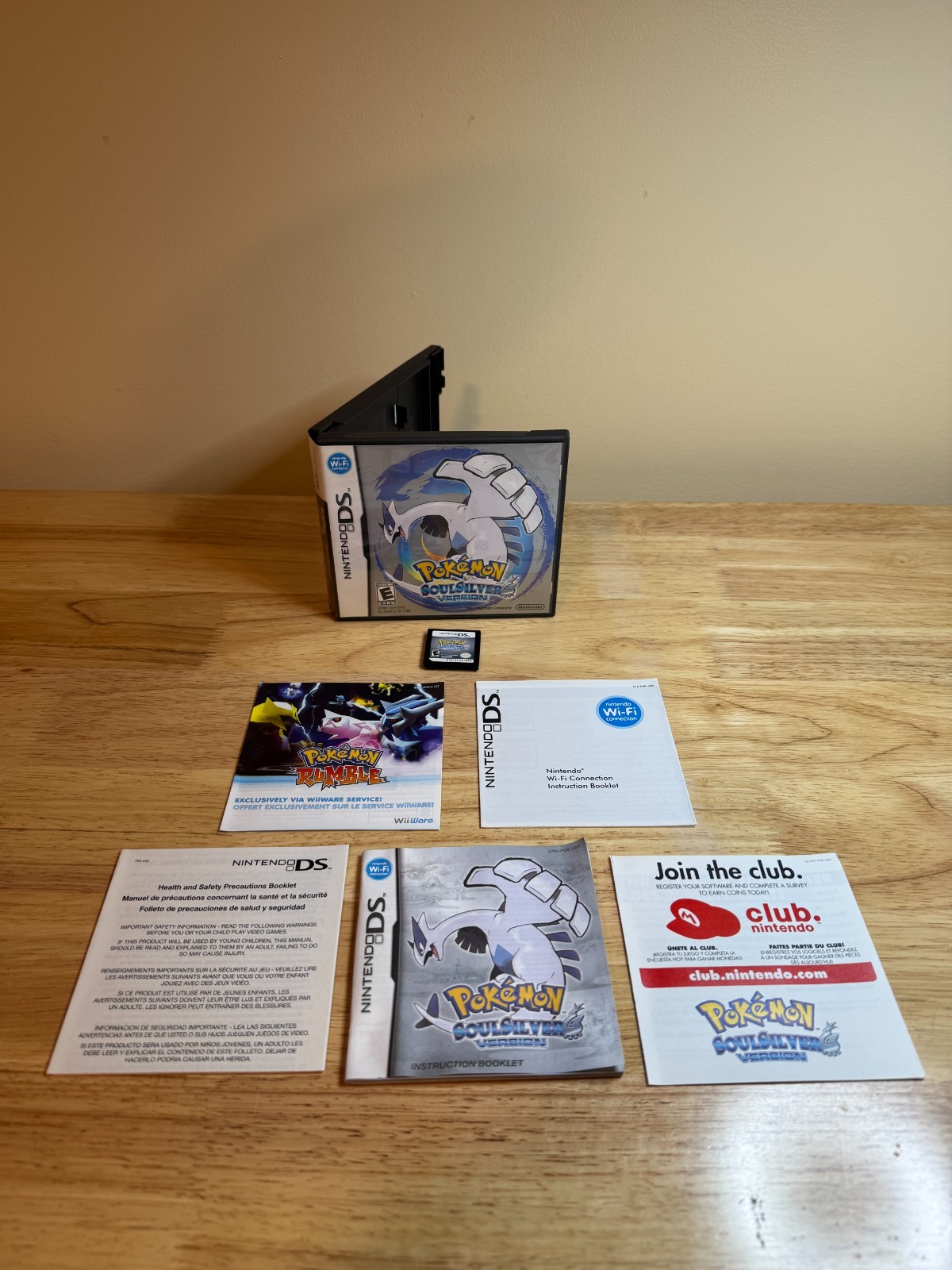 100% AUTHENTIC Pokémon SoulSilver Version Nintendo DS Complete CIB Tested Works