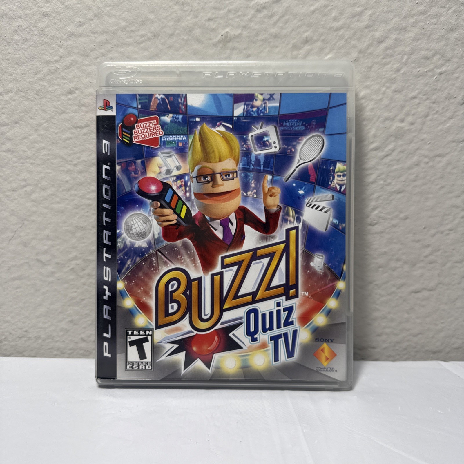 Buzz Quiz TV (Sony PlayStation 3, 2008) CIB Tested Working
