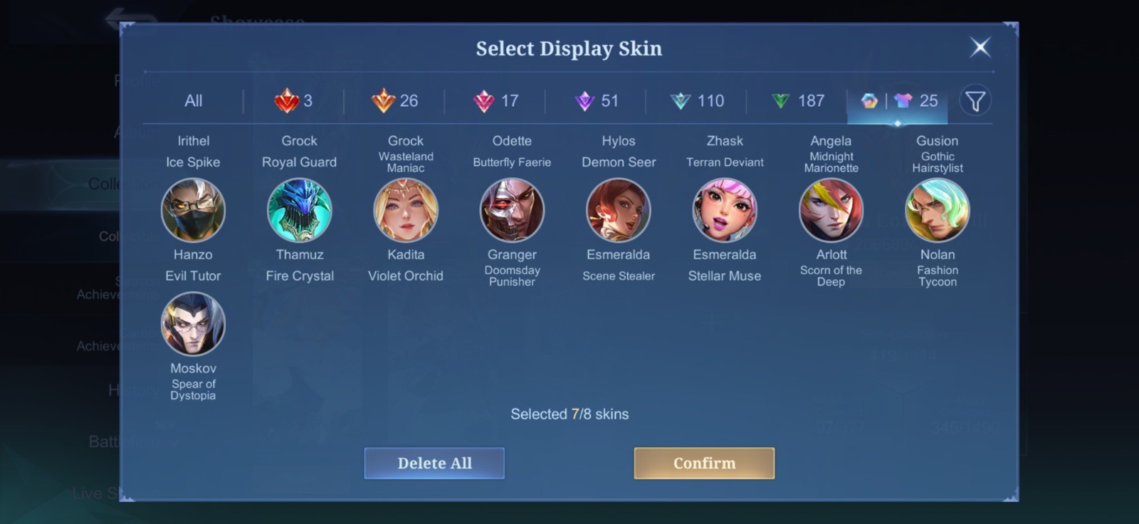 Mobile Legends (MLBB) Account – Mega Collector 3 (NA Account)