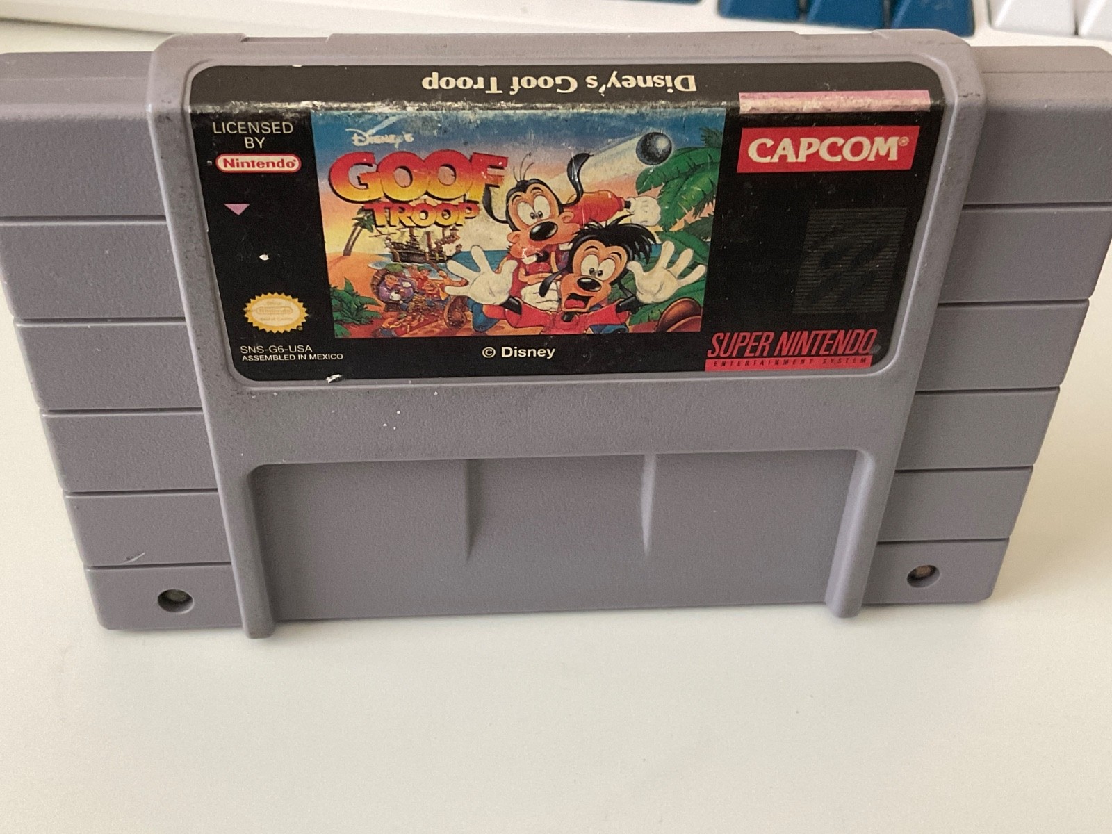 Super Nintendo SNES Disney Goof Troop original authentic game cartridge Tested