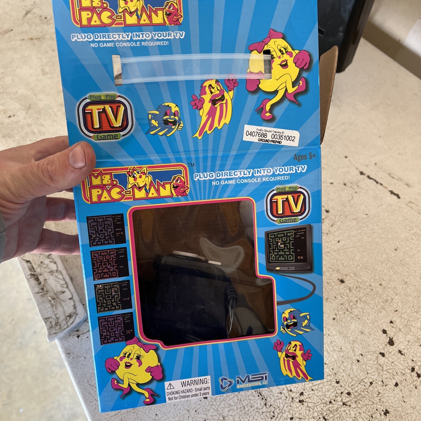 2-MS. PAC MAN PLUG & PLAY CLASSIC ARCADE GAME BY MSI Tested