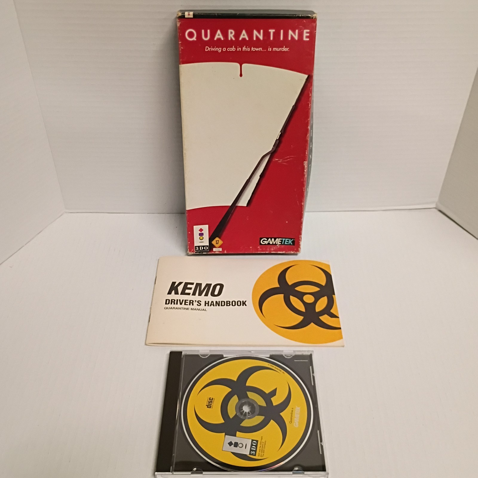 Quarantine for 3DO – Complete in Box (CIB) Long Box W/ Manual