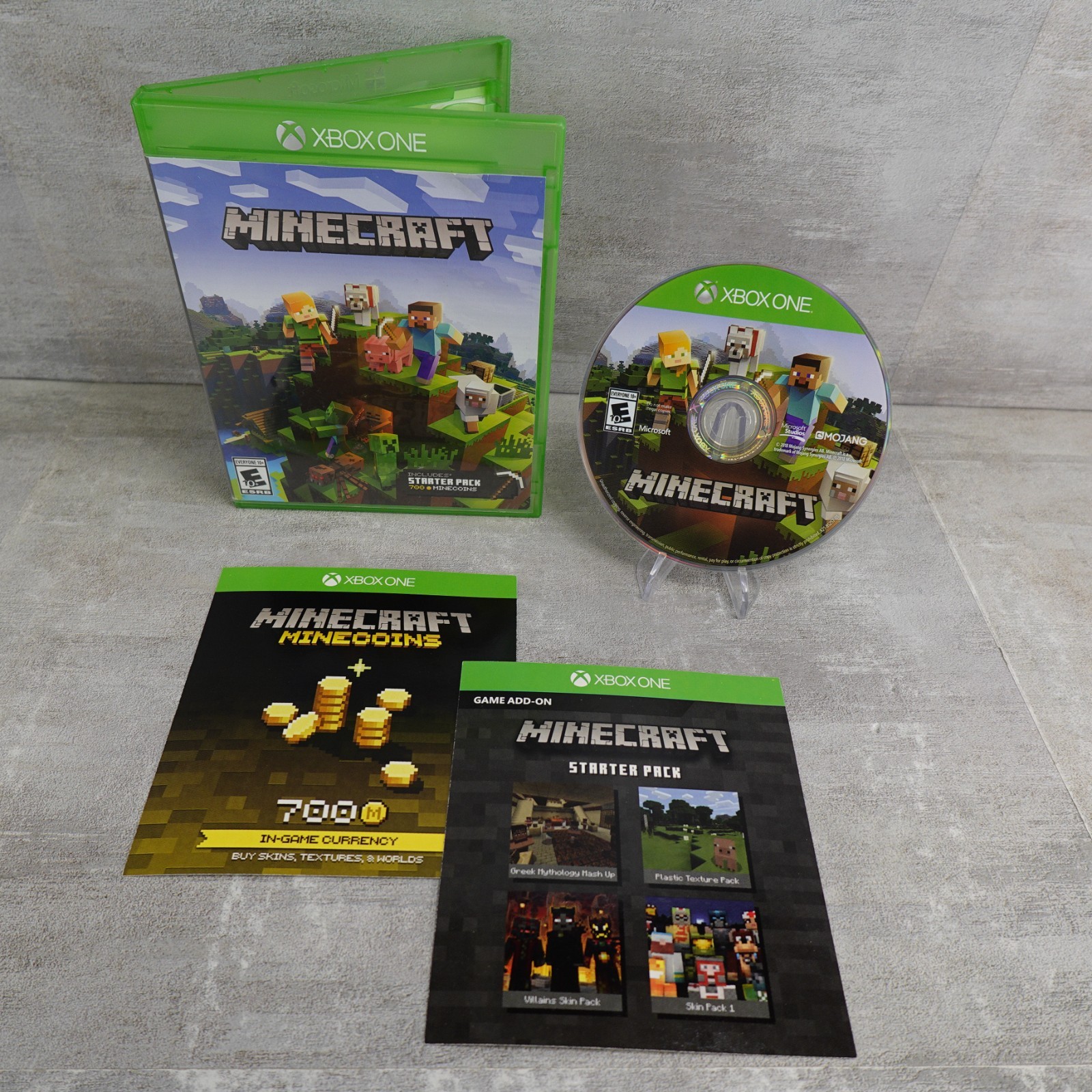 Minecraft Xbox One CIB Microsoft Complete with Inserts Mojang 2018 Starter Pack