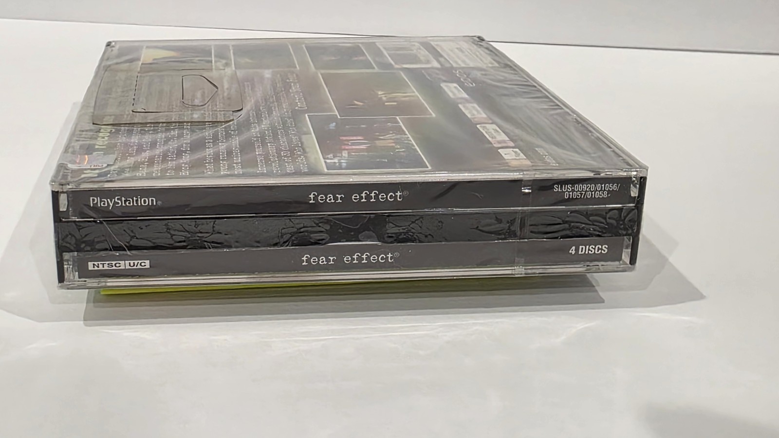 Fear Effect PS1 Factory Sealed Black Label 4 Disc PlayStation Original KB Toys