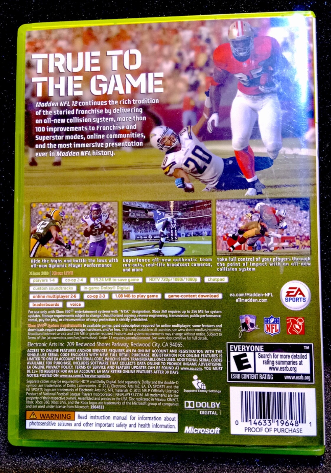 Madden NFL 12 Xbox 360