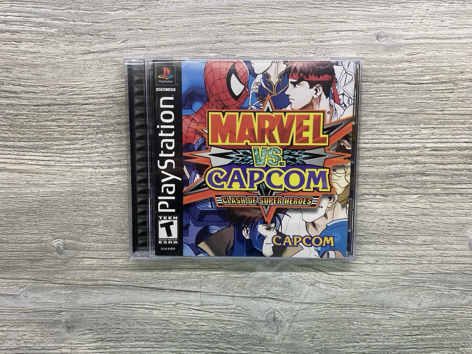Marvel Vs. Capcom Clash of Super Heroes PS1 PlayStation 1- CIB Reg Card PRISTINE