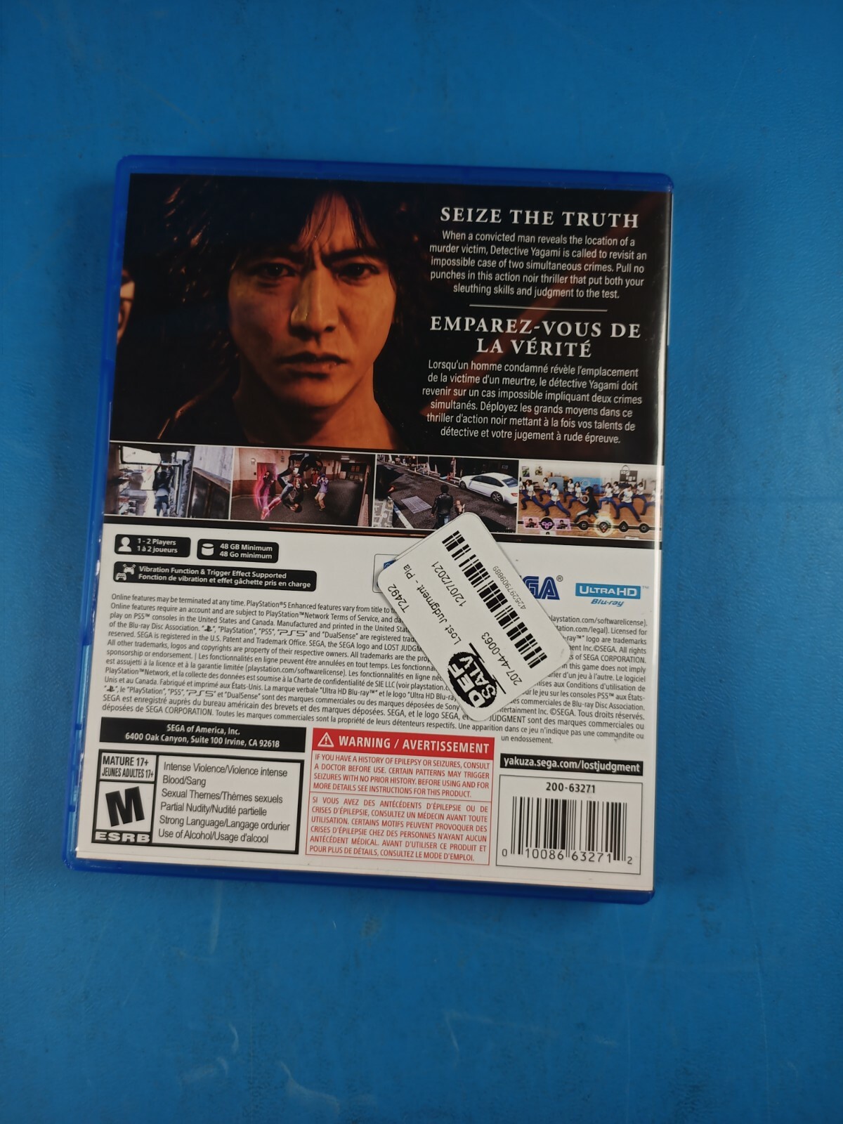 Lost Judgment – Sony PlayStation 5 ps5 Free Ship