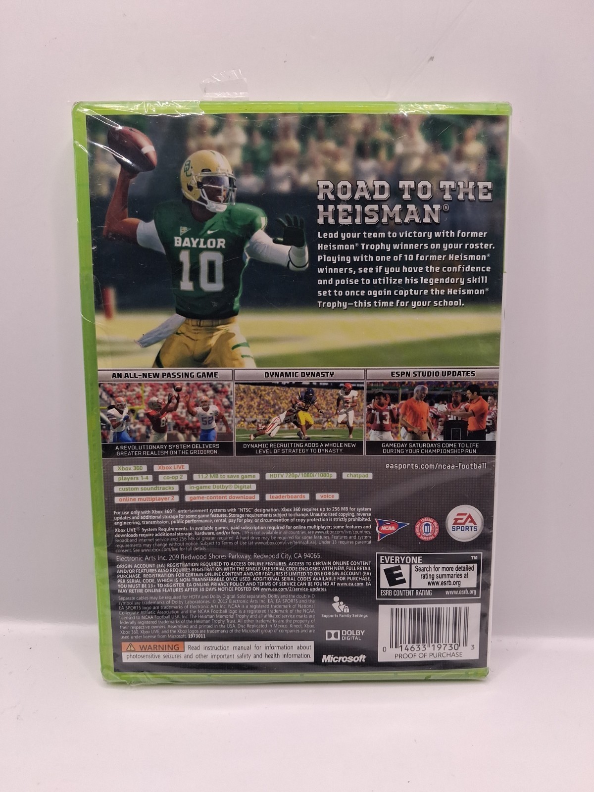 NCAA Football 13 (Microsoft Xbox 360, 2012) Brand New Sealed Damaged Plastic