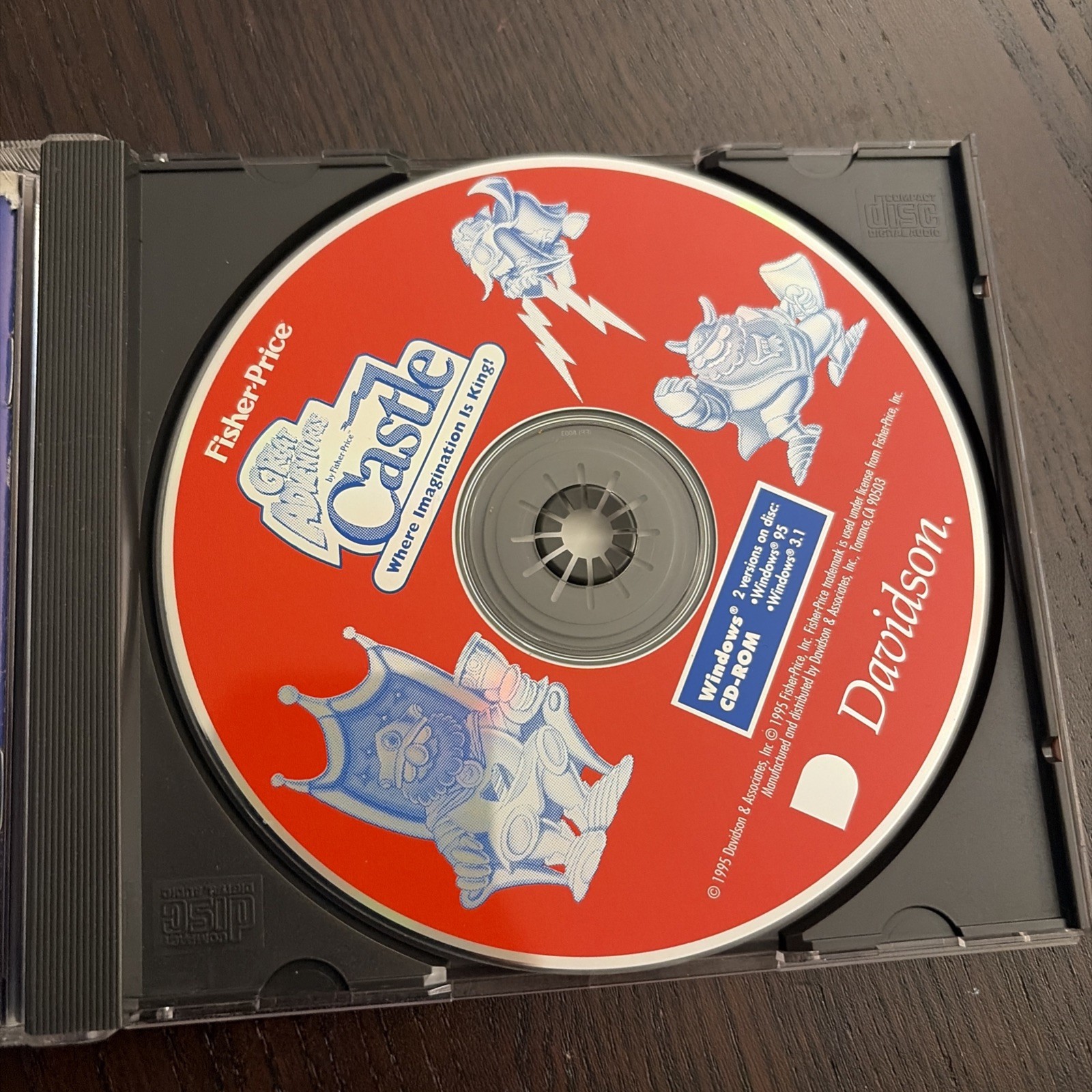 Great Adventures Castle PC CD Rom Ages 4-7 Fisher Price Vtg