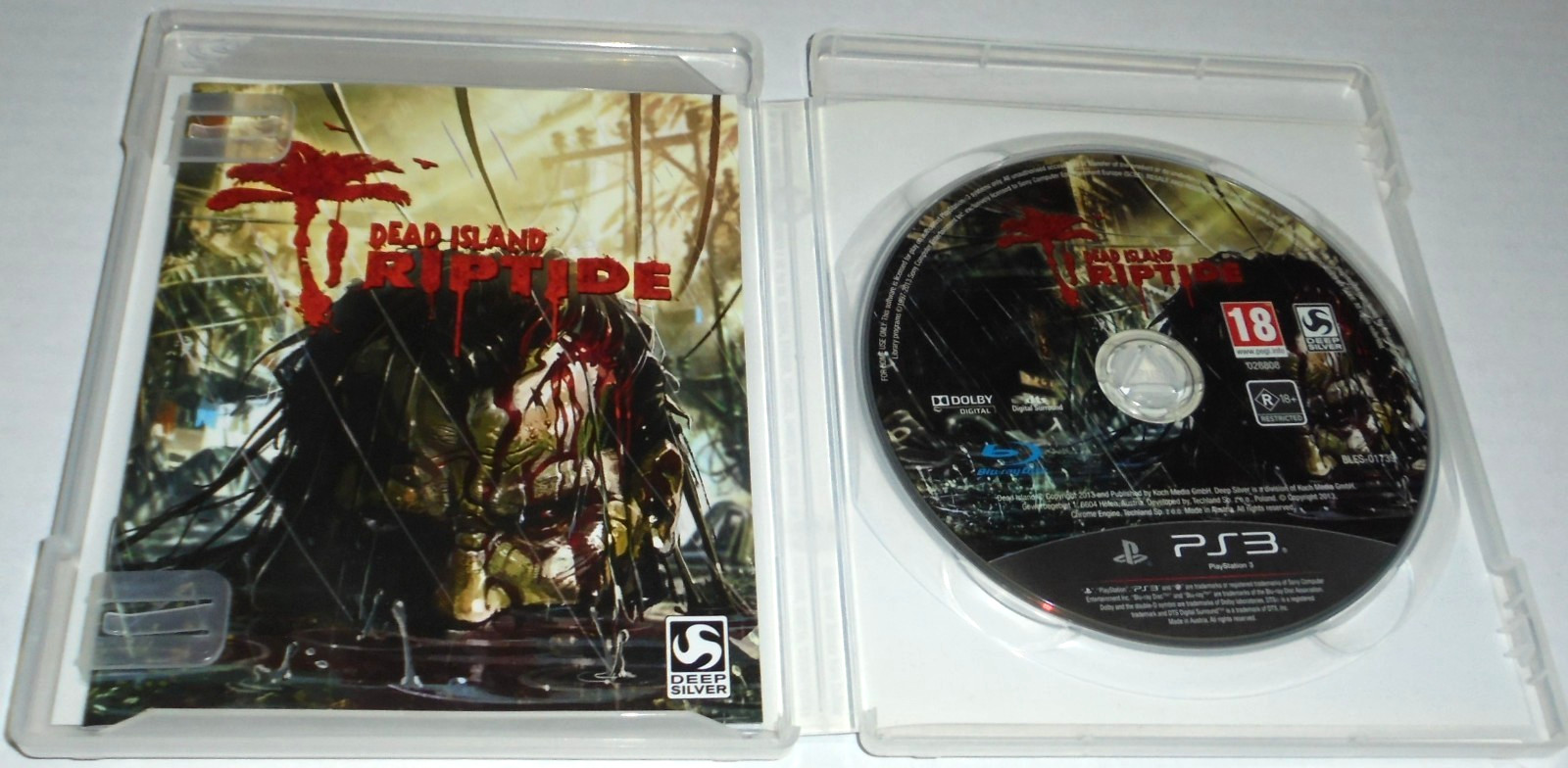 PLAYSTATION 3 GAME DEAD ISLAND INCLUDES MANUAL RATED R18+ REGION 2