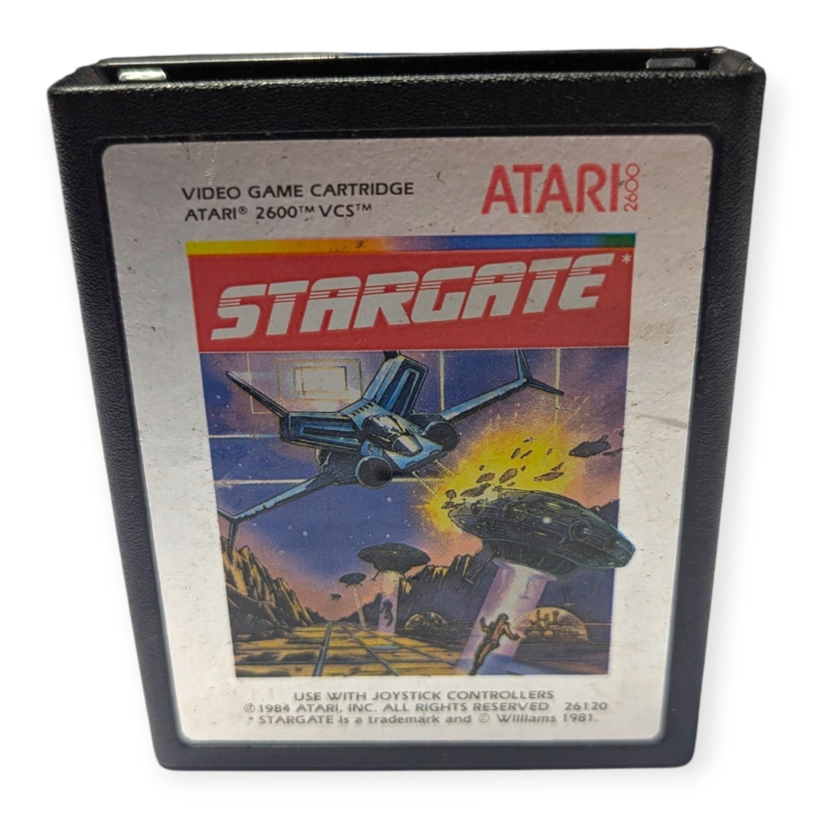 Atari 2600 Stargate Video Game Cartridge 1984 Williams Retro NTSC 26120