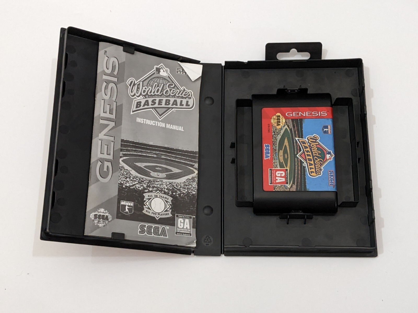 NBA JAM T.E. & World Series Baseball Sega Genesis Vintage Sports Video Games