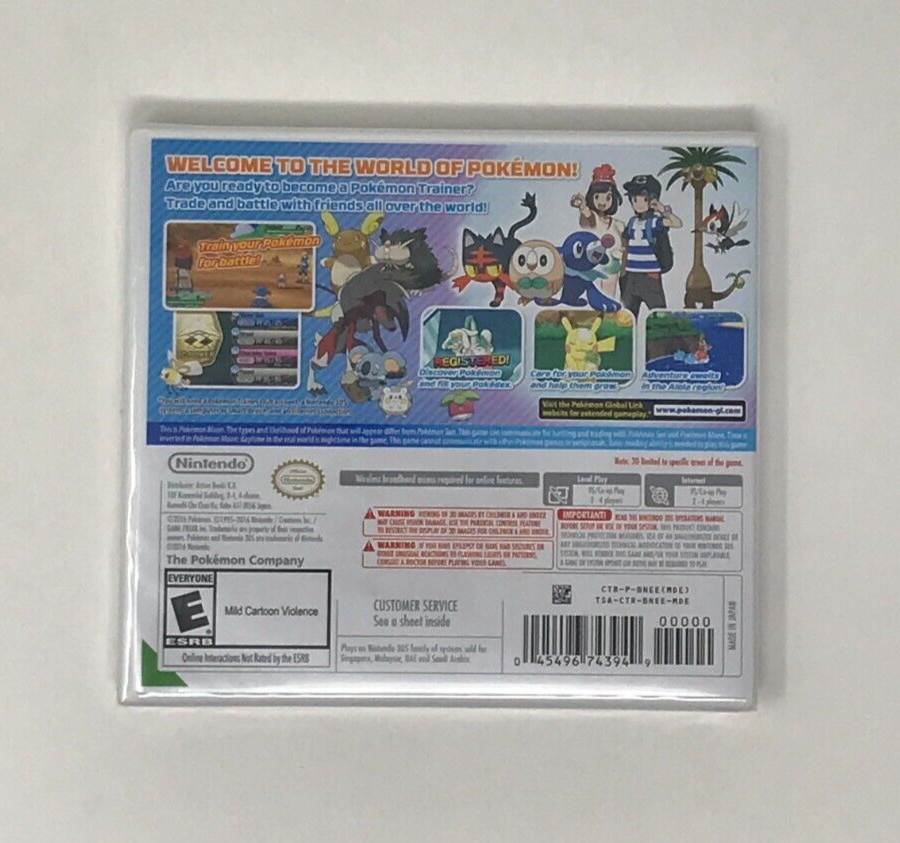 Pokemon Moon Nintendo 3DS Brand New & Factory Sealed!