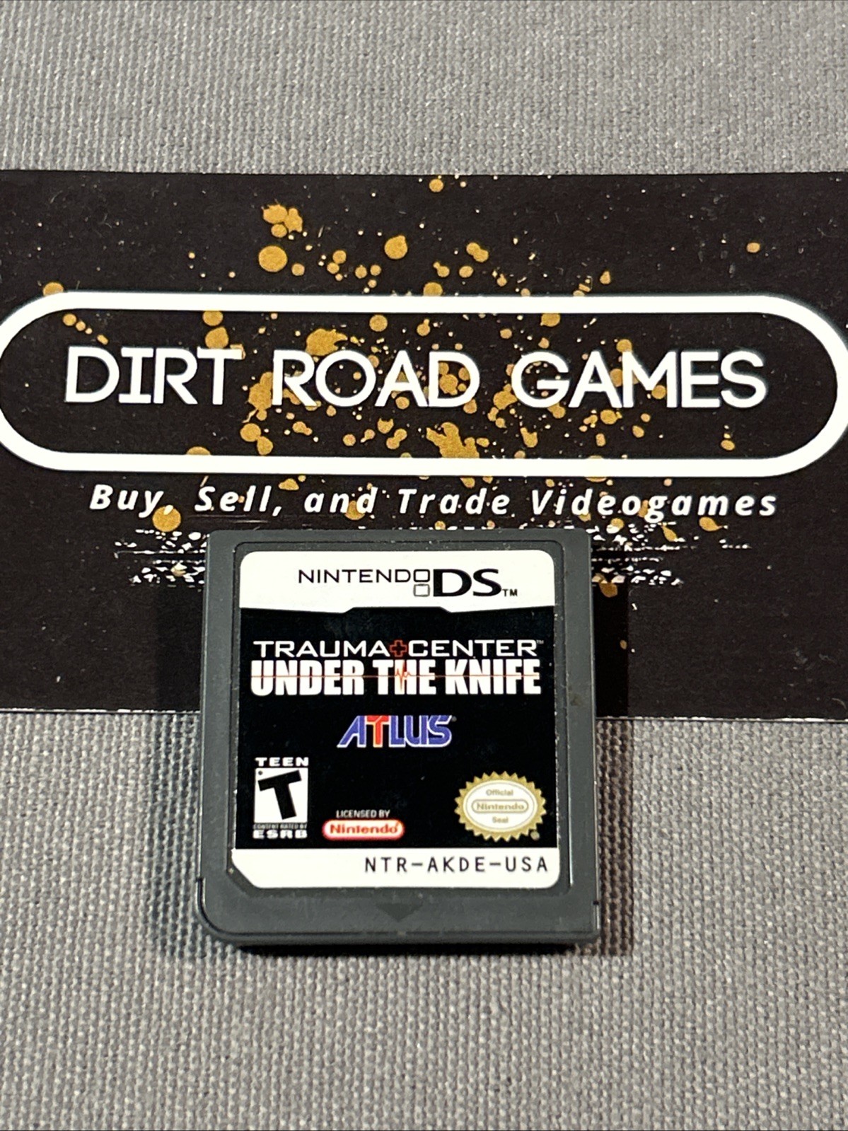 Trauma Center Under The Knife Nintendo DS Authentic Cartridge Only Atlus
