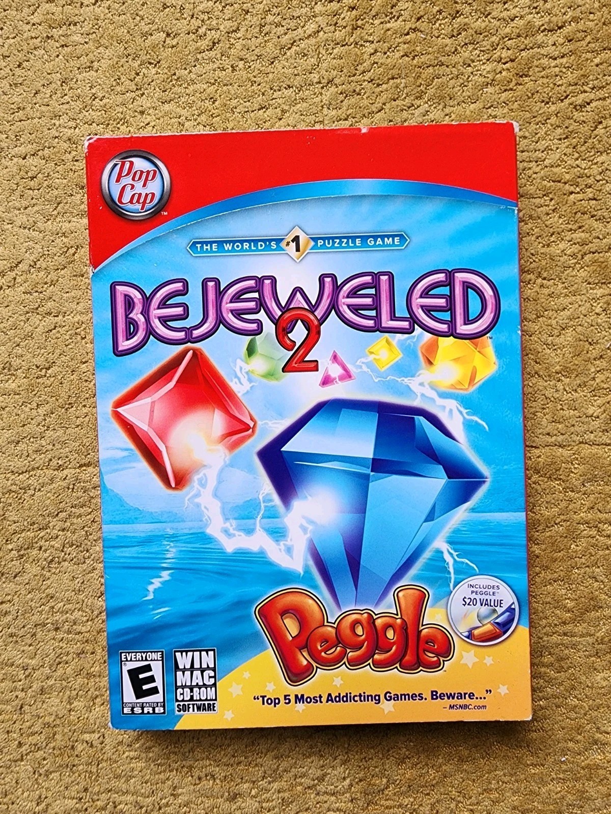 Bejeweled 2 with Peggle (PC CD-ROM Windows/Mac, 2009)