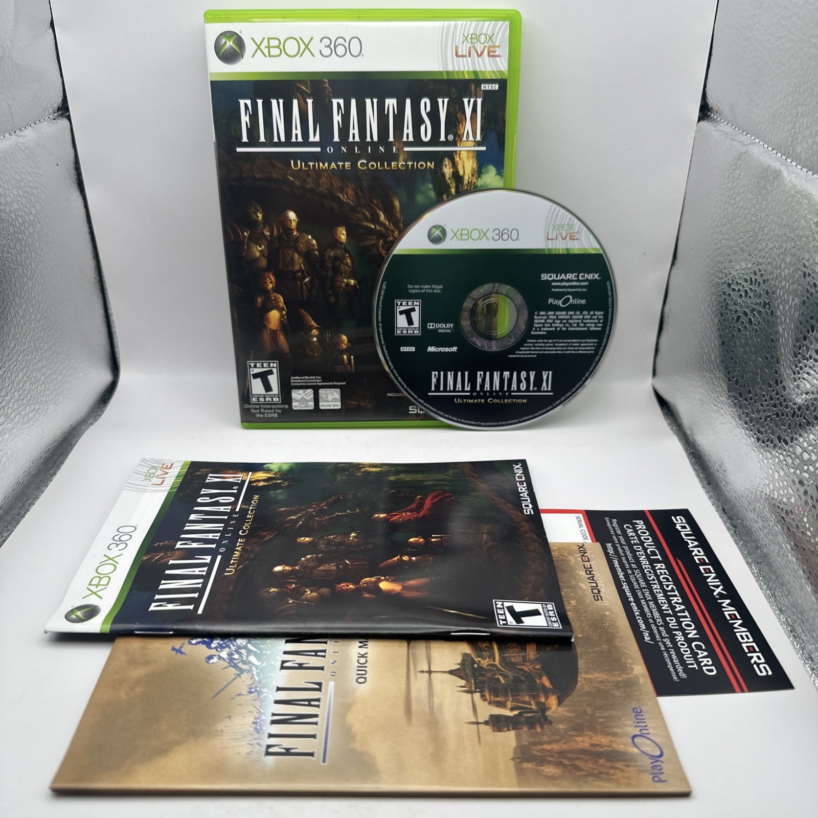 Final Fantasy XI Ultimate Collection Xbox 360 2009 Minty Item CIB Square Enix