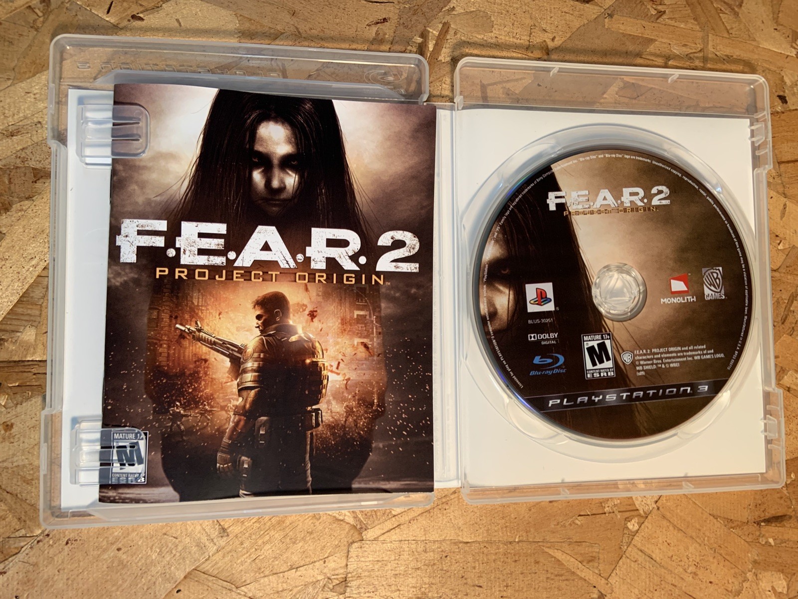 FEAR 2: Project Origin (Sony PS3 Tested and working (SEE VIDEO ) CIB